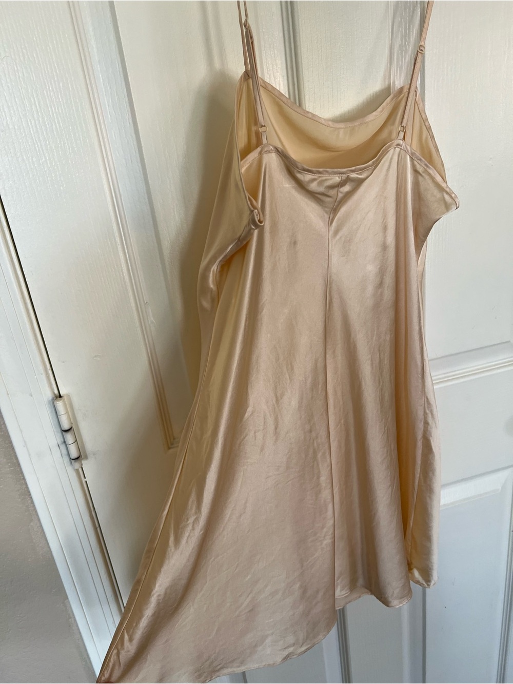 Vintage 1997 Victoria’s Secret 100% Silk Slip Dress L Ivory Champagne - Picture 10 of 10